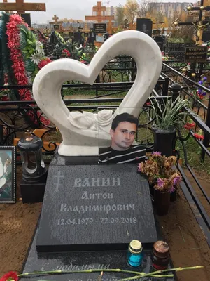 Памятник из гранита коллаж фото в стекле №8 | Памятник, Тумстоун, Могильные  украшения