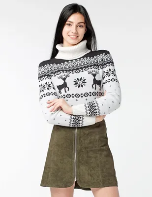 Зимний мужской свитер с горлом шерстяной с узорами в полоску Цена: 12.900 ₽
