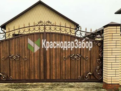 Распашные ворота для дачи 1800*3500 под дерево - цена комплекта, купить в  Санкт-Петербурге
