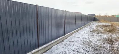 Забор из металлопрофиля - лучший вариант для установки!