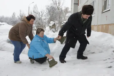 Фото зима люди