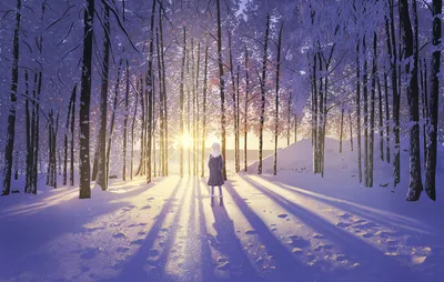 девушка брюнетка в варежках и наушниках, зимой в лесу, лепит снеговика  Stock Photo | Adobe Stock