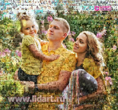 Идея подарка малышам👶🏻 Мозаика - подарок который всегда в тренде Семейная  фотомозаика - это история о счастье🥰 Ждём вас в наших… | Instagram