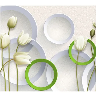 Фотообои ТУЛА Белые тюльпаны 294/201 9листов купить в интернет-магазине  Идеи для дома