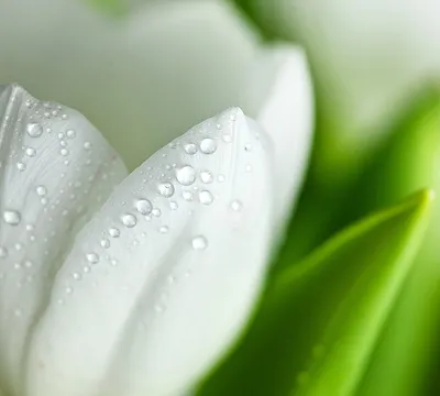 Фотография белых тюльпан Цветы 1260x1024