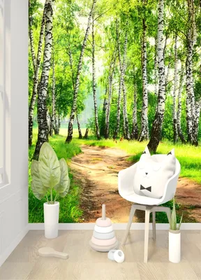 Фотообои Dekor Vinil 3D фотообои на стену цветы,обои для зала,кухни,спальни, фотообои расширяющие пространство,флизелин,лес,берез | AliExpress