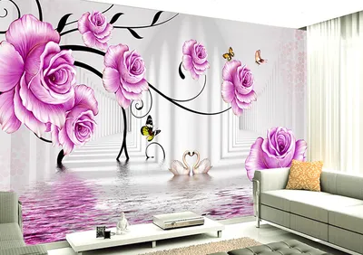 3D фотообои цветы на стену от производителя в гостиную зал спальню обои  (ID#1500981843), цена: 200 ₴, купить на Prom.ua