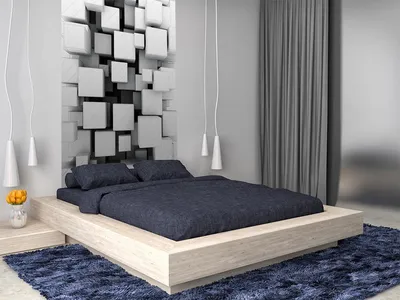 Фотообои для спальни на стену над кроватью: фото идеи дизайна интерьера