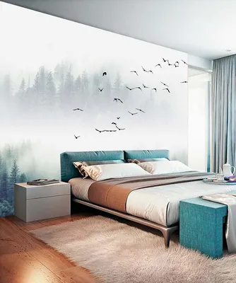 Оформление стены в спальне над кроватью — как украсить стены в спальне у  изголовья кровати