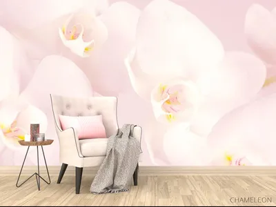 Модные дизайнерские фотообои для интерьера, 3D стерео квадратные фотообои с  изображением орхидеи, фотообои для гостиной, фона за телевизором |  AliExpress