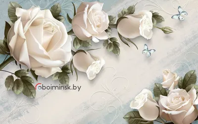 3D фотообои \"Розы с жемчугом\" (ID#630833331), цена: 345 ₴, купить на Prom.ua