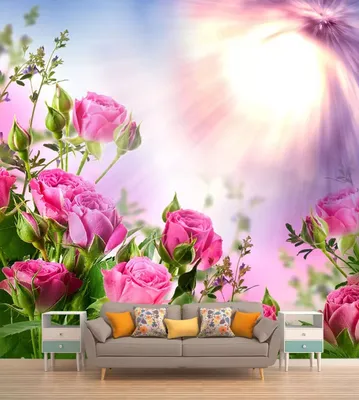 Розы и Круги Фотообои 3D под заказ Кишинев - Art-Design.md