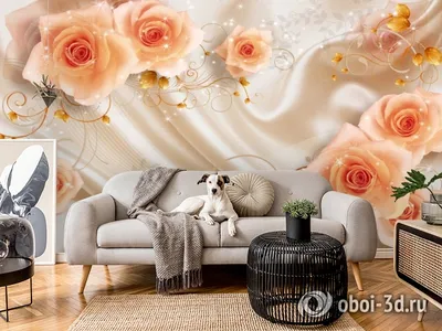 3D Фотообои \"Розы над водой\" купить в Липецке по цене 1 135.00 руб