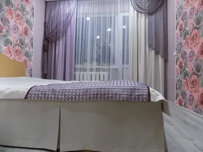 Комбинированные рулонные шторы в спальню купить в Минске