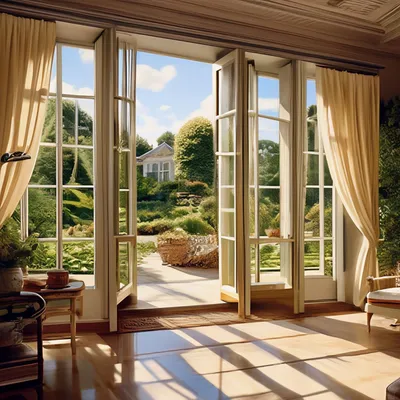 Французское окно, от пола до …» — создано в Шедевруме
