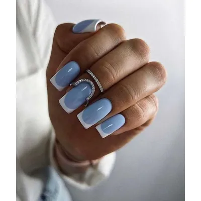 mill.nails - Голубой френч💙 с невероятным дизайном смотрится просто💎.  #маникюракция#маникюрбратиславская#педикюрбратиславская#маникюрмарьино#педикюрмарьино#маникюрлюблино#педикюрлюблино#маникюрнедорого#дизайнногтей#маникюрволжская#педикюракция#шеллак  ...