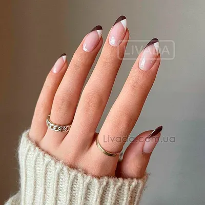 Френч с рисунком : новая тенденция этого сезона | Красивый дизайн ногтей |  French with a pattern - YouTube