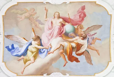Фреска и фотообои, Ангелы в саду , арт. 6312