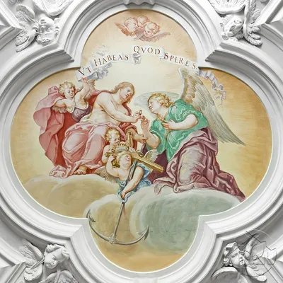 Фотообои, фреска Ангелы со скрипкой, арт. 3203 в Санкт-Петербурге | Лепнина  и товары для декора
