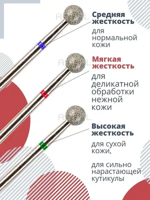 Astial Фрезы для маникюра и педикюра Шар Сфера набор для кутикулы