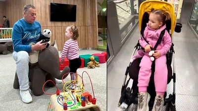 Наталья Фриске с дочкой Луной и родителями в аэропорту в предвкушении  долгожданного отдыха - YouTube