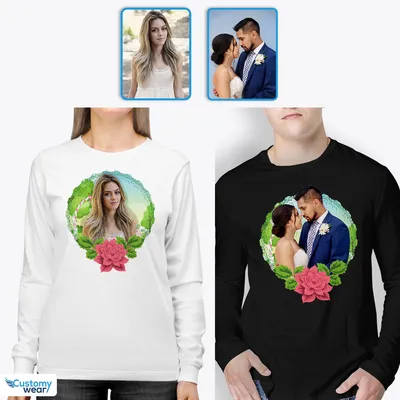 Купить свадебные футболки для мужа и жены с надписями \"Жених и Невеста\"