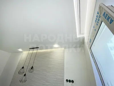 Натяжные потолки с подсветкой штор в нише с карнизом Минске - фото и цены