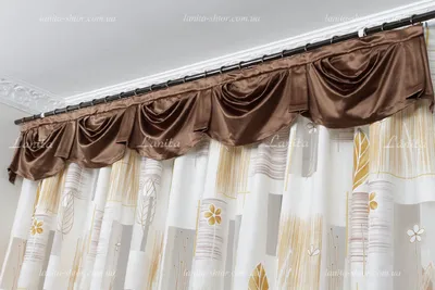 Комплект штор с ламбрекеном Венеция высота 250 Манерные занавески 108367704  купить за 6 852 ₽ в интернет-магазине Wildberries