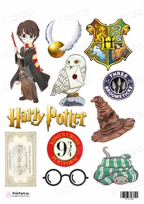 Картинка для торта \"Гарри Поттер (Harry Potter)\" - PT101335 печать на  сахарной пищевой бумаге