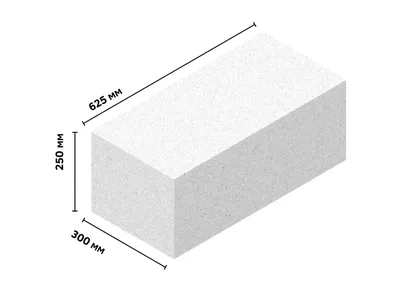 Газоблок перегородочный 120х200х600 мм по выгодной цене