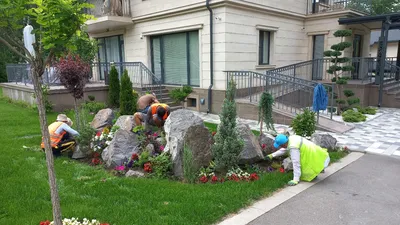 Установка клумб и цветников на дачном участке под ключ недорого в СПб и  области