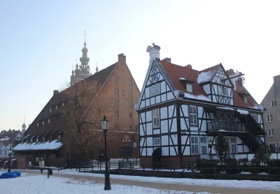 зима городка gdansk старая стоковое фото. изображение насчитывающей гданьск  - 23407136