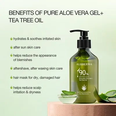 Aloe vera Gel - Benefits and uses I Santaverde