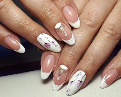 Такой френч стоит повторить! | Trendy nail art, Trendy nail art designs,  Nail art designs