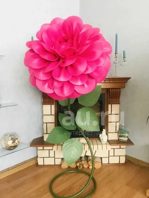Мк Георгин из изолона/ светильник из изолона/ d35см/ на плафоне 8см. DIY/  flowers | Рождественские украшения своими руками, Большие цветы, Поделки