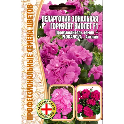 Семена Пеларгония Зональная Горизонт Виолет F1, 3 сем. купить