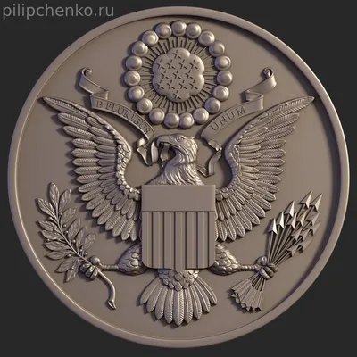 USA Coat of arms PNG transparent image download, size: 1000x1137px