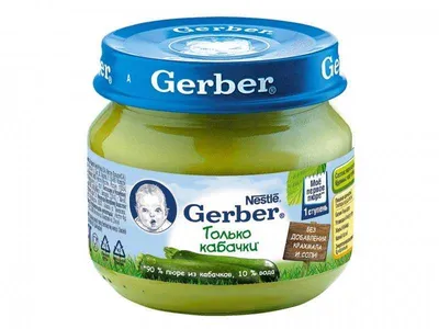 Gerber Пюре из кабачков, 4+ мес., 80 г – Chado