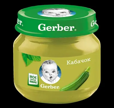 Пюре Gerber Кабачок - «Первый прикорм вашего малыша. Пюре Гербер кабачок.»  | отзывы