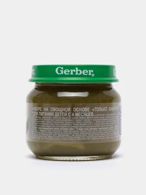Пюре Gerber Organic зеленый горошек, броколи и кабачок 125г из раздела  Детские консервированные смеси