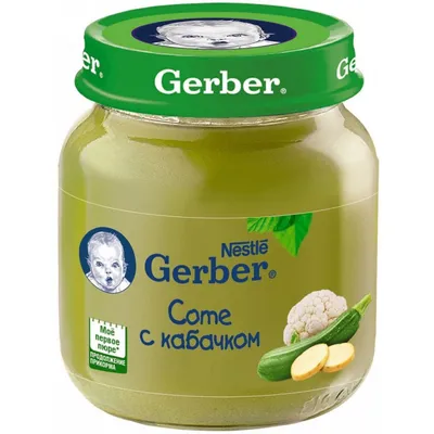 Купить GERBER Пюре Organic горох брокколи и кабачок 125гр в Алматы, цена  1050.00 тг..