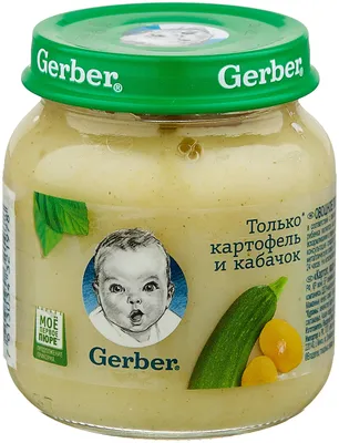 Пюре Gerber кабачок - яблоко - «Вкусное и сладкое лакомство для малыша!» |  отзывы
