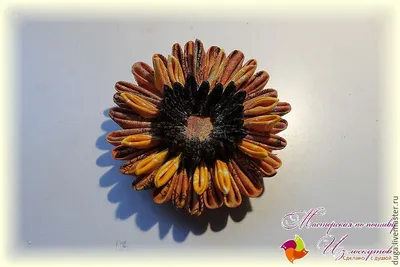 ГЕРБЕРА из БИСЕРА. Tutorial: Beaded Gerbera. МК. Часть 3/3 - YouTube