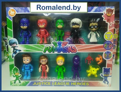 Набор фигурки игрушки Герои в масках PJ Masks 6 шт - купить с доставкой по  выгодным ценам в интернет-магазине OZON (1242052009)