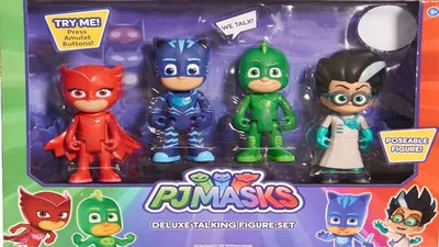 Набор фигурки игрушки Герои в масках PJ Masks 9 шт - купить с доставкой по  выгодным ценам в интернет-магазине OZON (1274772451)