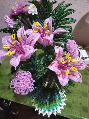 Цветы и деревья из бисера, фото - Цветы и деревья из бисера от Светланы  Сапегиной | Французские цветы, Викторианские цветы, Цветы из бисера