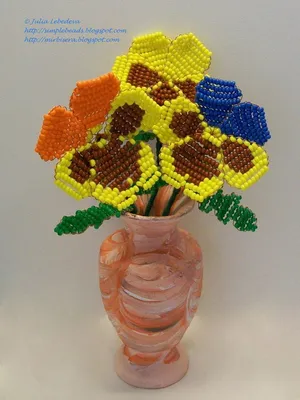Брошь цветок из бисера своими руками — тюльпан, одуванчик, клевер, букет  мимозы, сирень, мак и другие мастер-классы