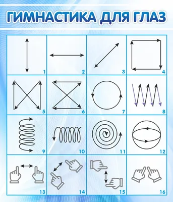 Стенд Гимнастика для глаз купить - Topdekor.by