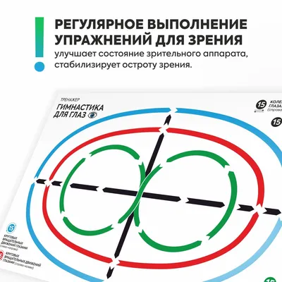 Плакат тренажер Гимнастика для глаз, 600х400 мм, Печатник - купить с  доставкой по выгодным ценам в интернет-магазине OZON (894910338)