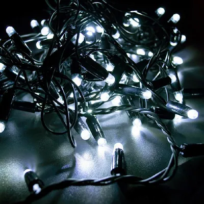 Светодиодная новогодняя гирлянда LED уличная с экстра теплым светом 20  метров купить в Краснодаре | Бесплатная доставка
